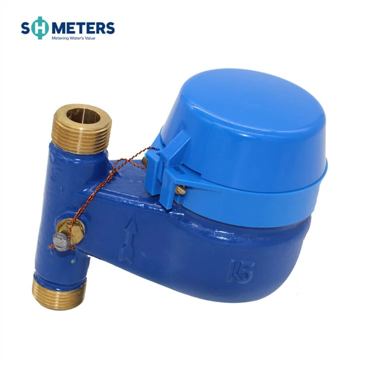Dn15-dn50 Iron Body Dry Dial Multijet Vertical Type Water Meter
