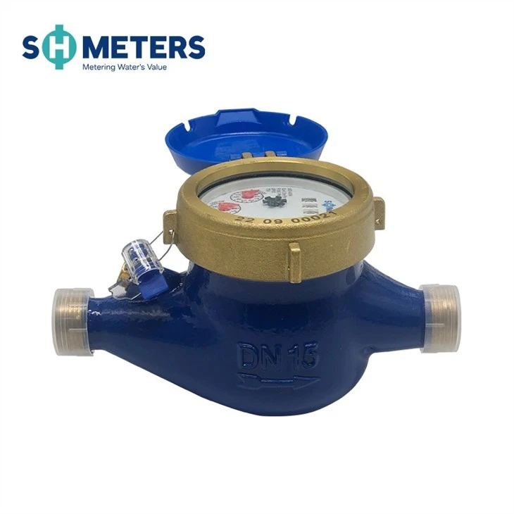 Multi Jet Dry Dial Water Meter CLASS B Brass Water Meter 1/2 R200
