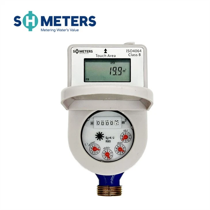 Smart Prepaid System Brass Body Dry Dial Class B Water Meter Smart Prepaid System Brass Body Dry Dial Class B Water Meter